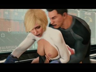 powergirl x batman (dc comics sex)