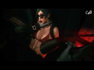 ada with mr x and leg fix (resident evil sex)
